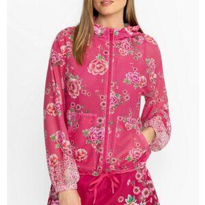 JOHNNY WAS BEE ACTIVE PATCH POCKET MESH JACKET